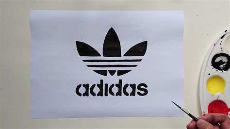 Cómo dibujar el LOGO DE ADIDAS .